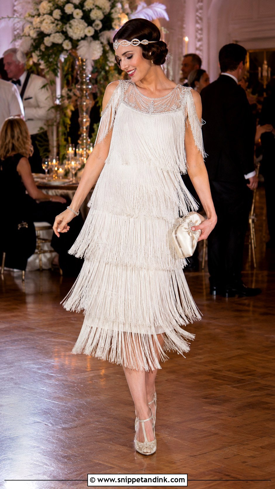 Flapper Fringe Wedding Dress - Snippet and Ink - 25 20s Wedding Dress Ideas