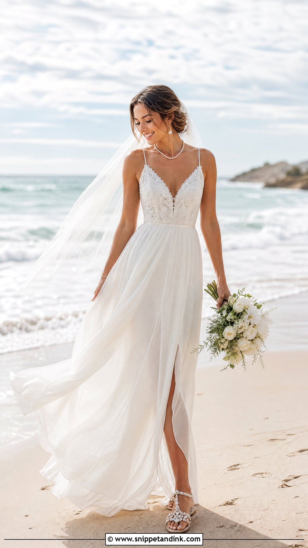 Flat Bridal Sandals - Snippet and Ink - 25 Wedding Sandals for Bride Ideas
