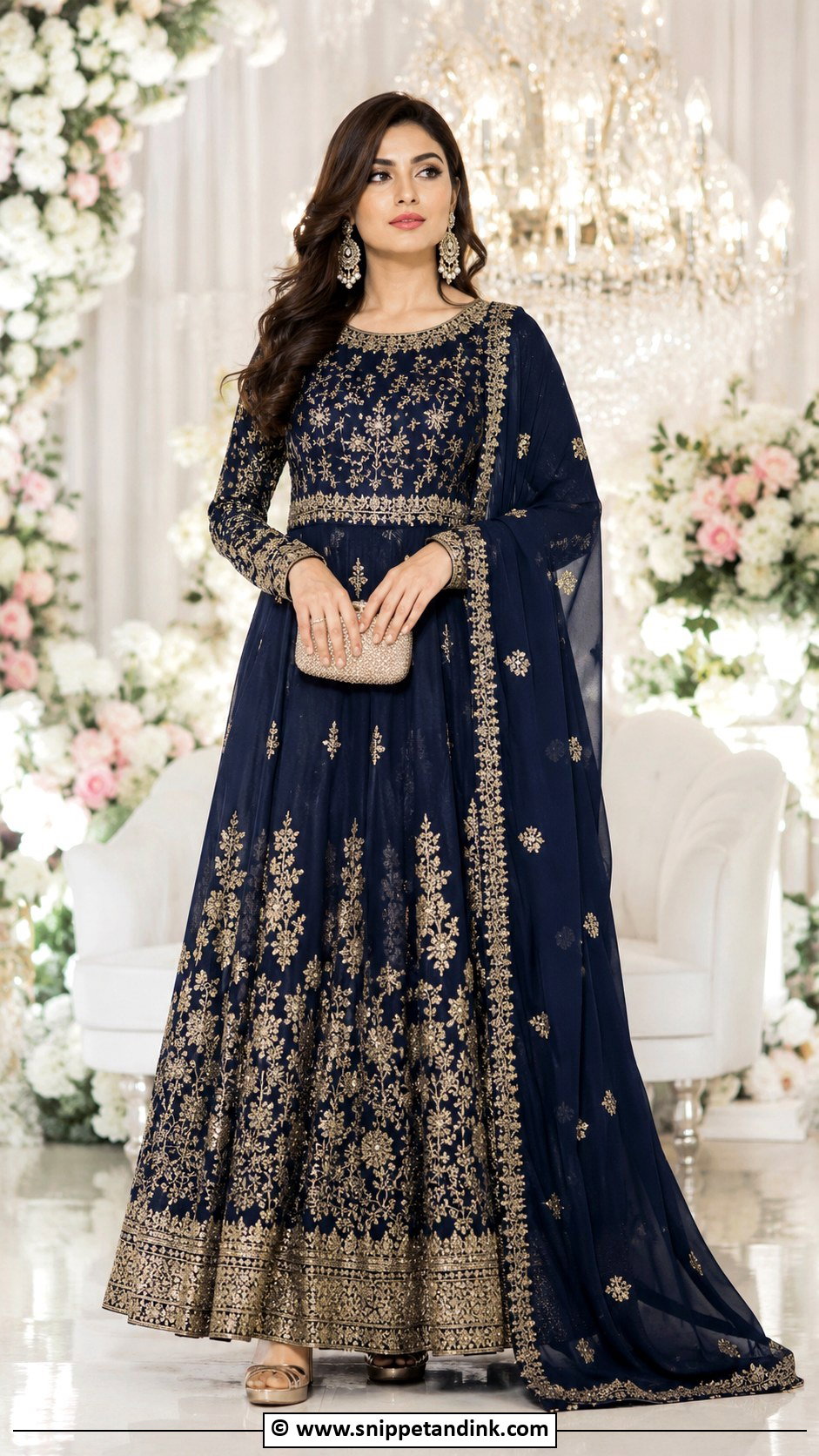 Floor Length Anarkali Dress for Wedding - Snippet and Ink - 30 Anarkali Dress for Wedding Ideas