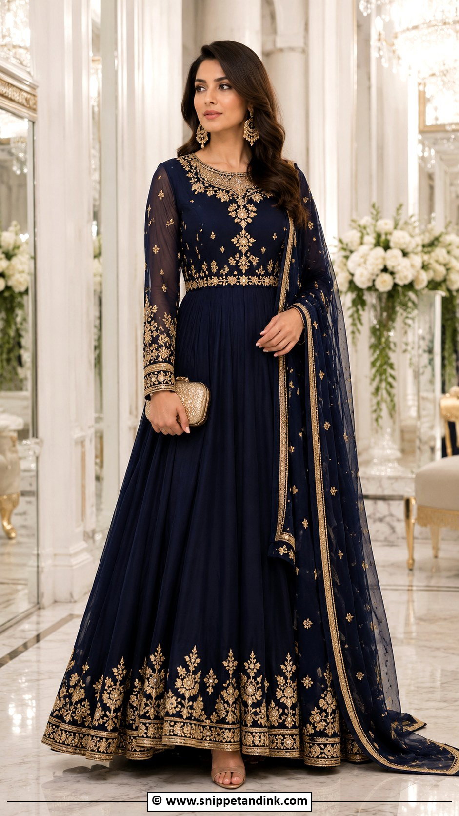 Floor Length Anarkali Shaadi Outfit - Snippet and Ink - 30 Shaadi Outfits