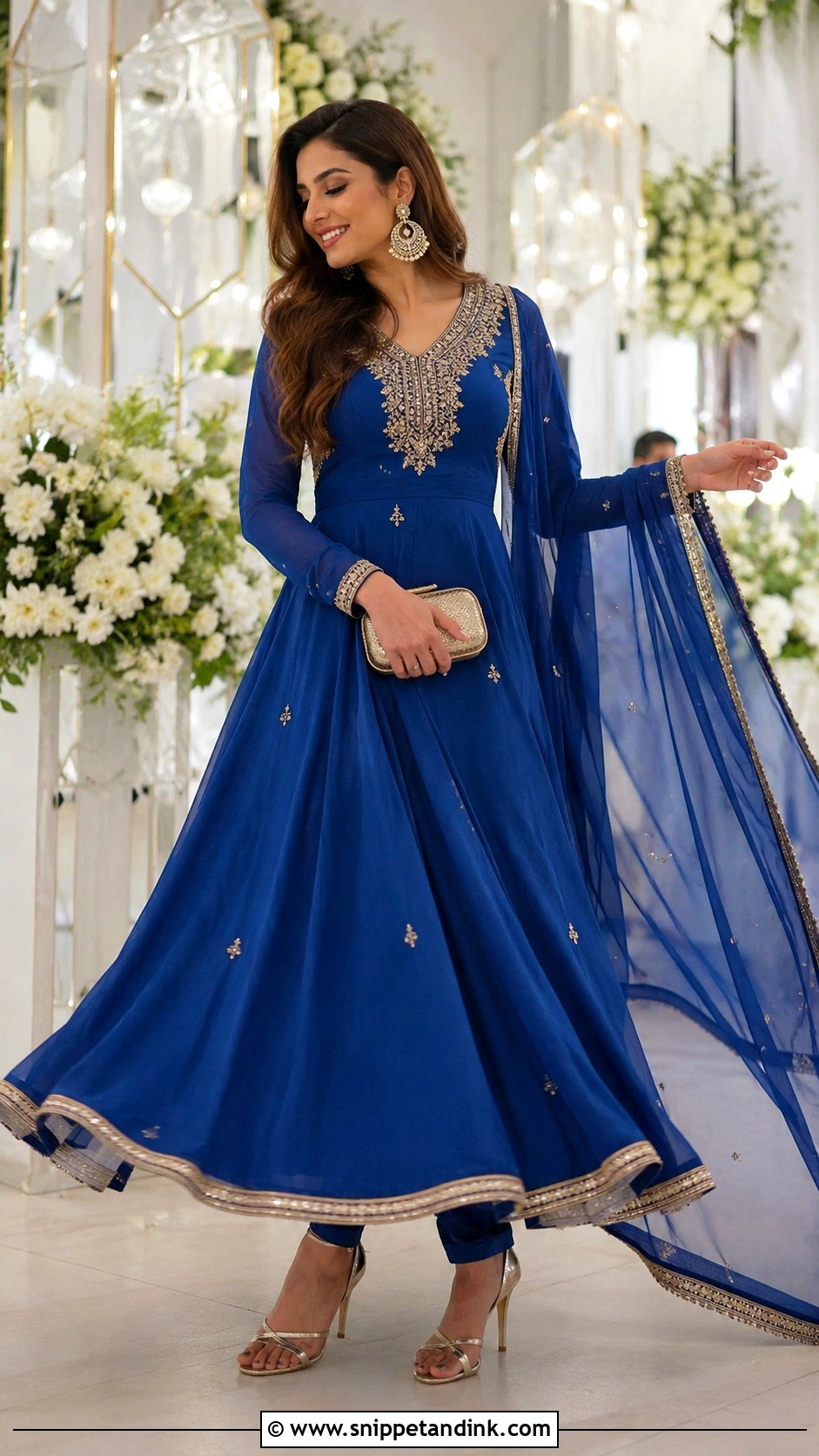 Floor Length Anarkali Suit for Brothers Wedding - Snippet and Ink - 20 Indian Dress for Brothers Wedding Ideas