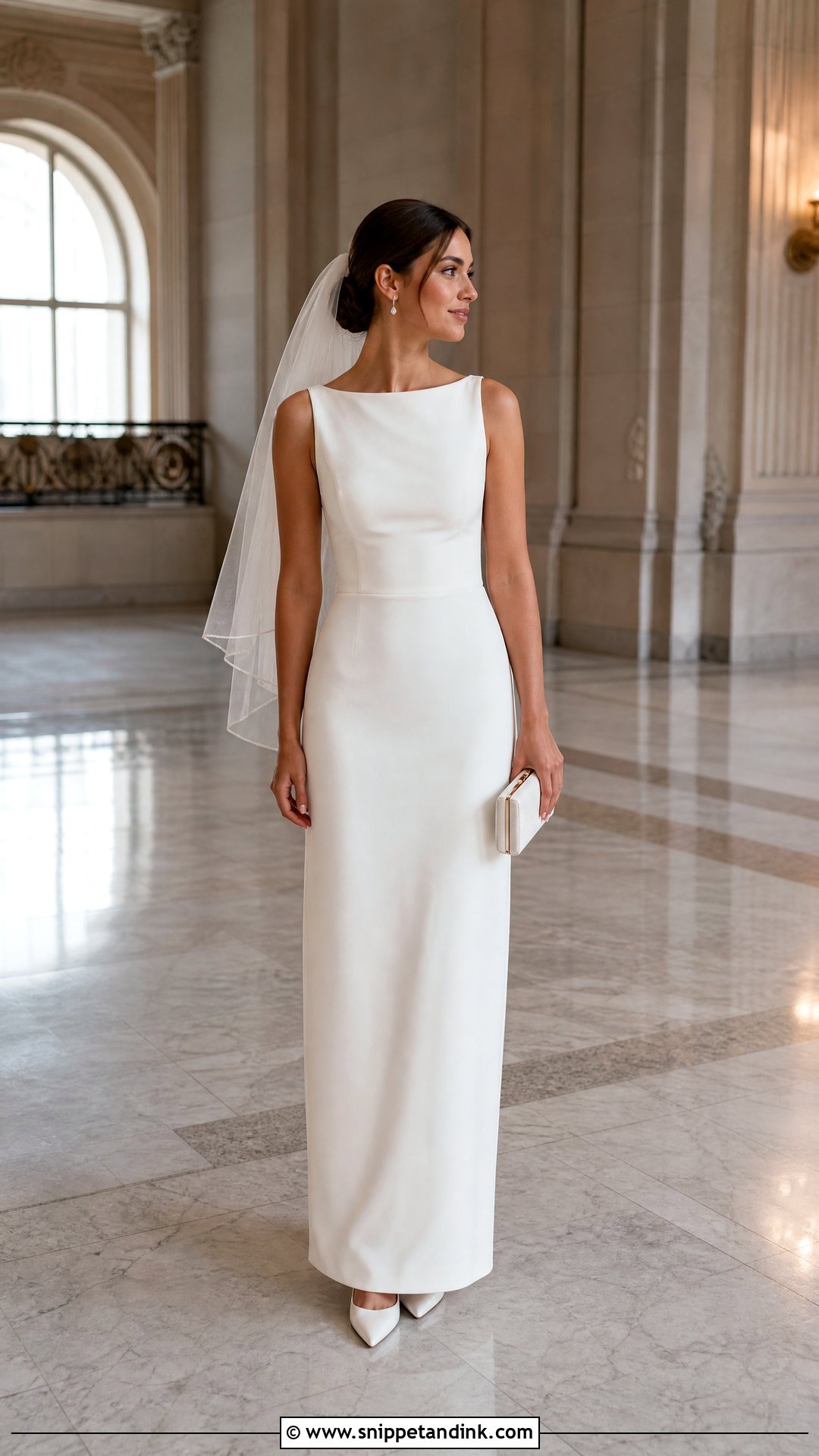 Floor Length Civil Ceremony Wedding Dress - Snippet and Ink - 25 Civil Ceremony Wedding Dress Ideas