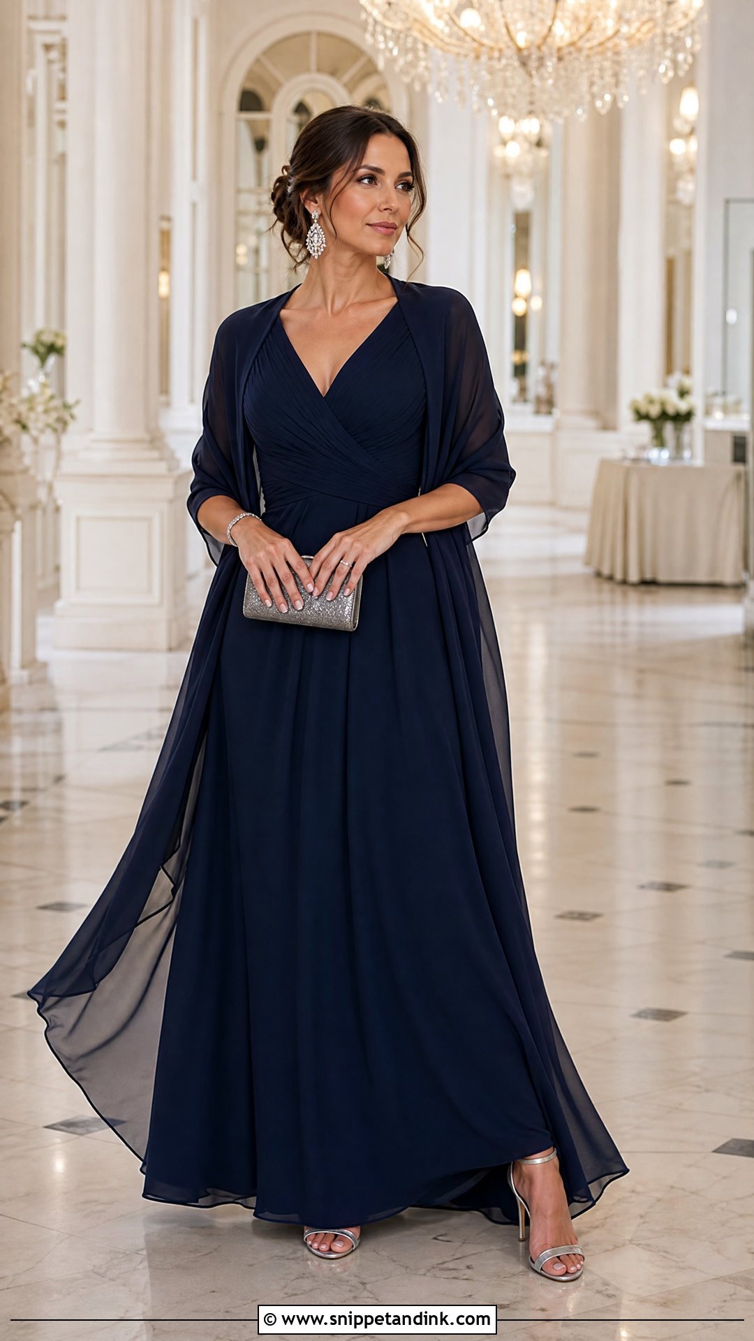 Floor Length Gown Black Tie Wedding Attire - Snippet and Ink - 25 Wedding Attire for Women Ideas