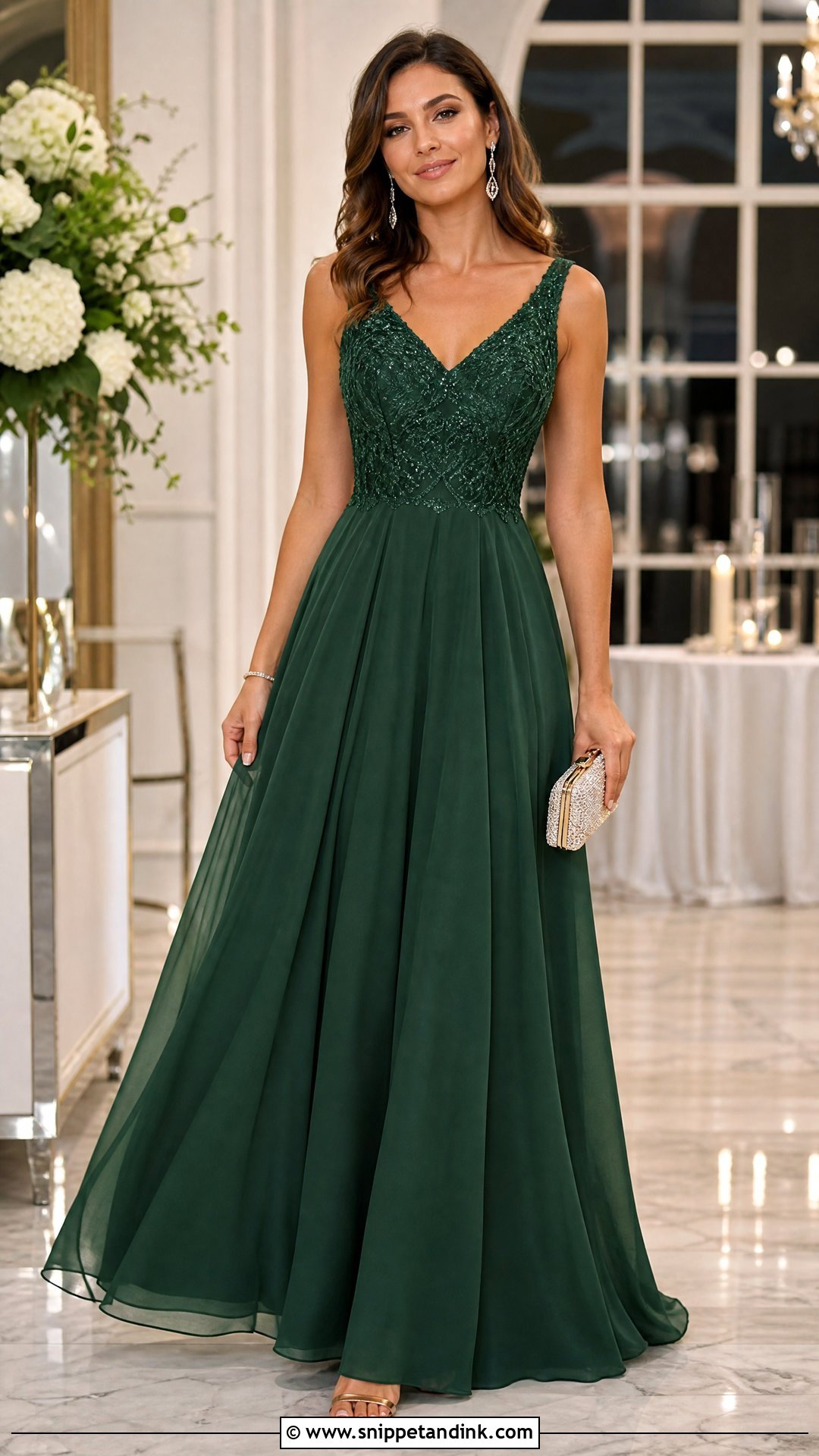 Floor Length Gown For Reception Function - Snippet and Ink - 25 Marriage Function Dress Ideas