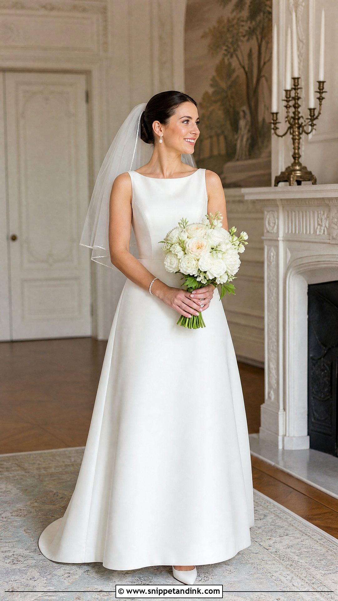 Floor Length Wedding Dress - Snippet and Ink - 20 Wedding Dress Length Ideas
