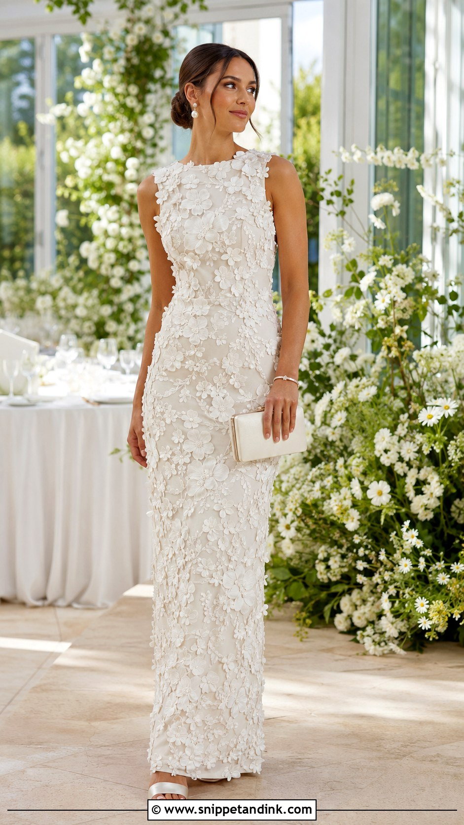 Floral Applique After Party Wedding Dress - Snippet and Ink - 20 After Party Wedding Dress Long Ideas