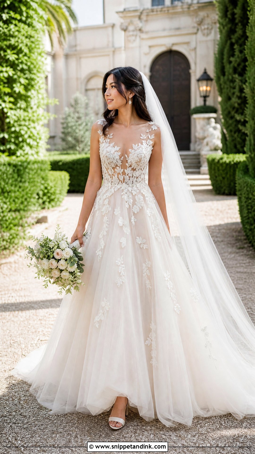 Floral Applique Wedding Dress - Snippet and Ink - 25 Wedding Dresses 2026 Bride