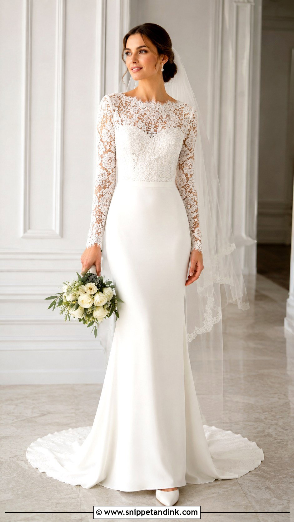 Floral Applique Wedding Dress Look - Snippet and Ink - 30 Bridal Wear Ideas