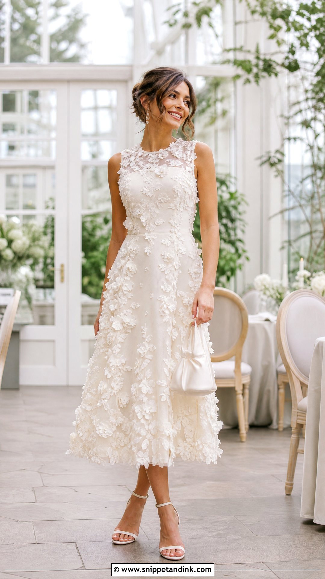 Floral Applique Wedding Dress Second Look - Snippet and Ink - 20 Wedding Dresses Second Look