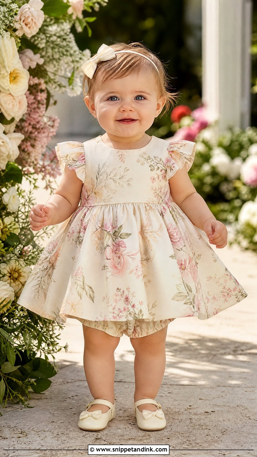 Floral Baby Girl Wedding Dress - Snippet and Ink - 25 Baby Girl Wedding Dress Ideas