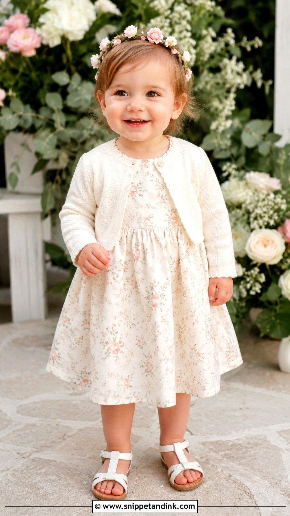 Floral Baby Girl Wedding Dress - Snippet and Ink - 25 Baby Girl Dresses for Wedding