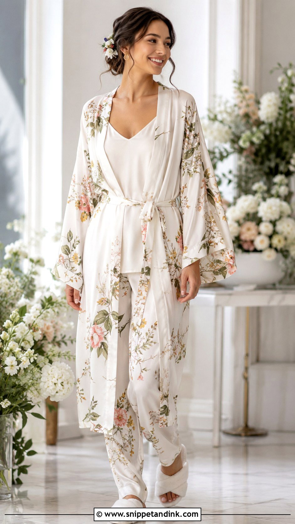 Floral Batas Bride Robe Outfit - Snippet and Ink - 20 Batas Bride Ideas