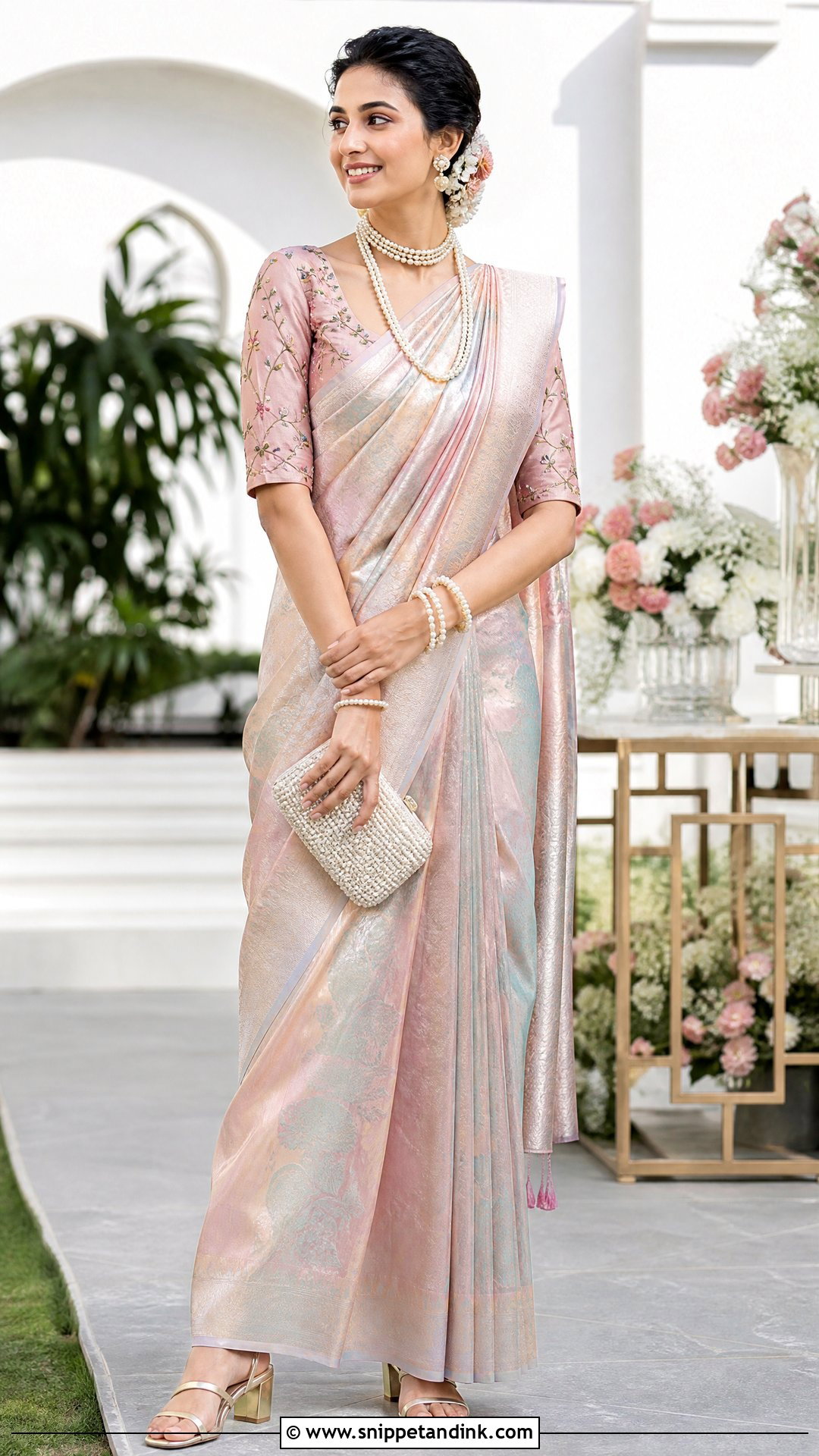 Floral Bridal Blouse Maggam Work Design - Snippet and Ink - 20 Latest Bridal Blouse Maggam Work Designs