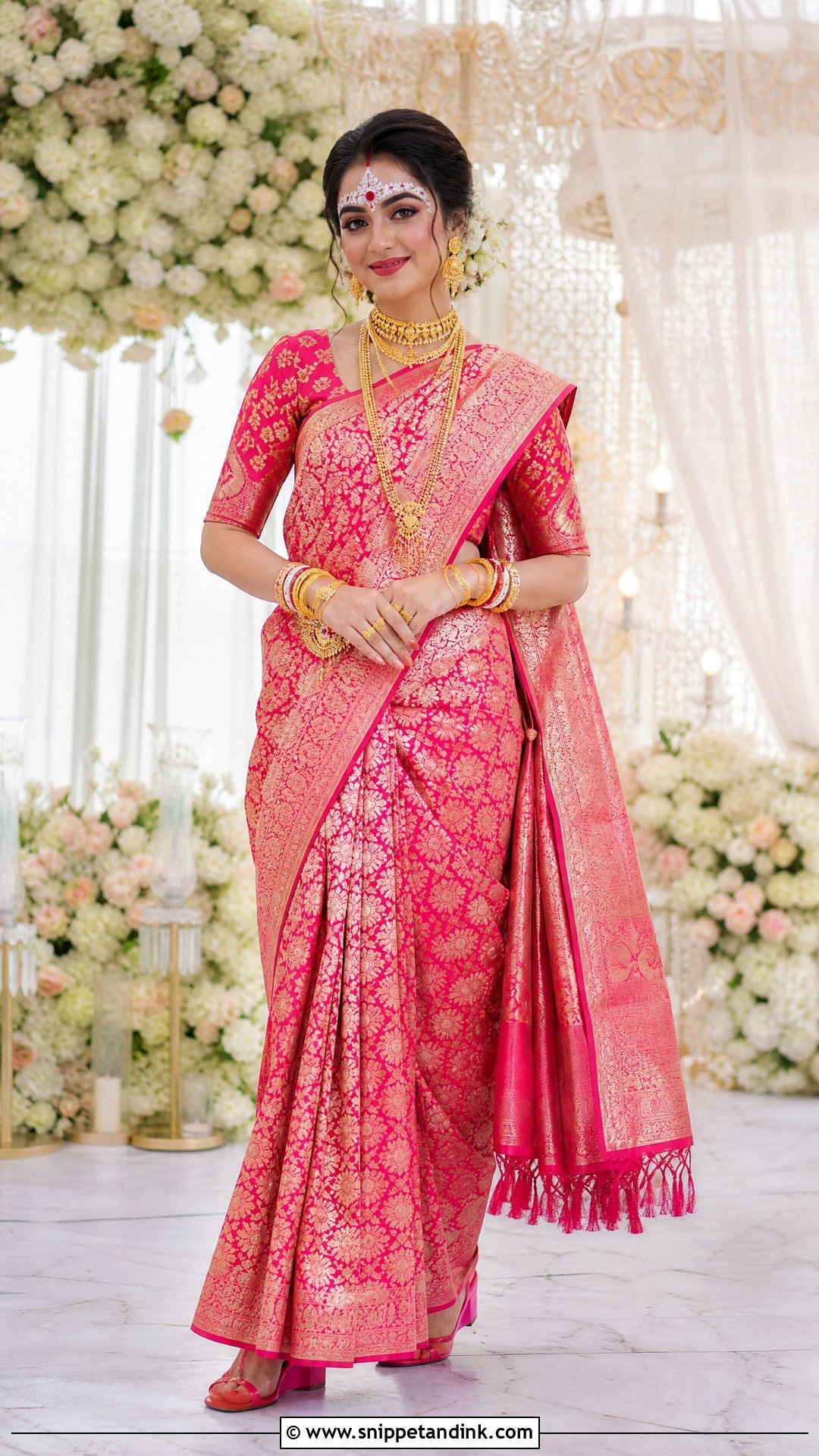 Floral Bridal Kolka Design - Snippet and Ink - 25 Bridal Kolka Design Ideas