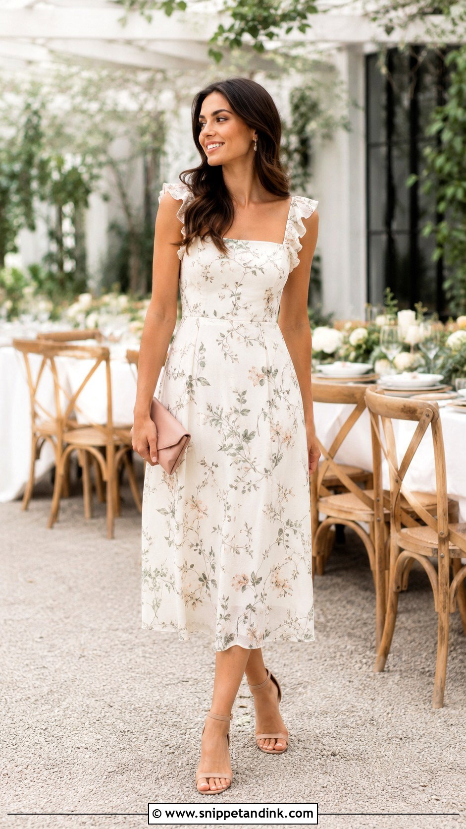 Floral Bridal Rehearsal Dinner Dress - Snippet and Ink - 20 Bride Rehearsal Dinner Dress Ideas