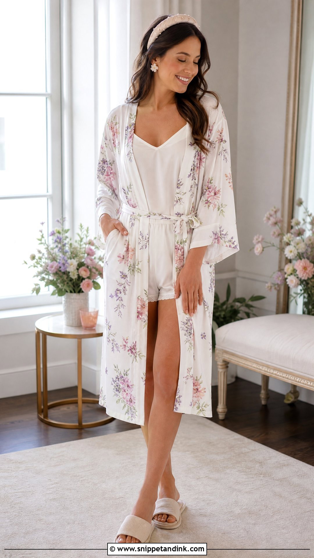 Floral Bride to Be Robe - Snippet and Ink - 20 Bride to Be Robe Ideas
