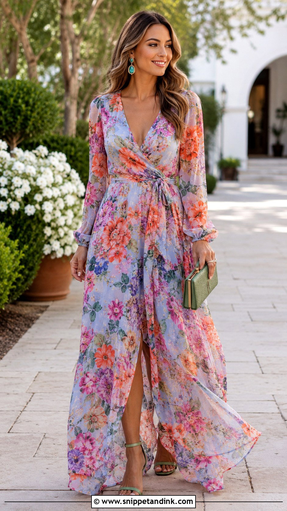 Floral Chiffon Wedding Guest Dress - Snippet and Ink - 20 Dress for Brothers Wedding Ideas