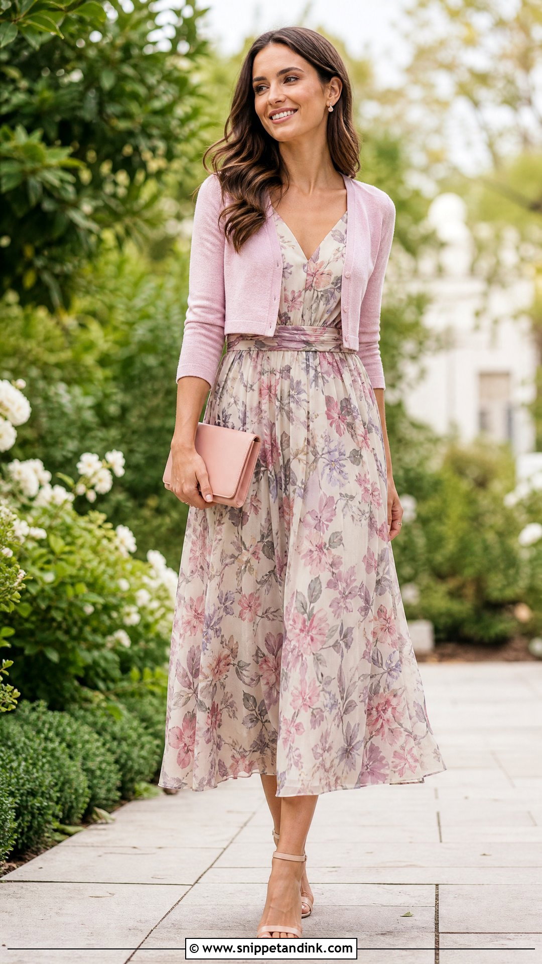 Floral Chiffon Wedding Witness Dress - Snippet and Ink - 20 Wedding Witness Dress Ideas