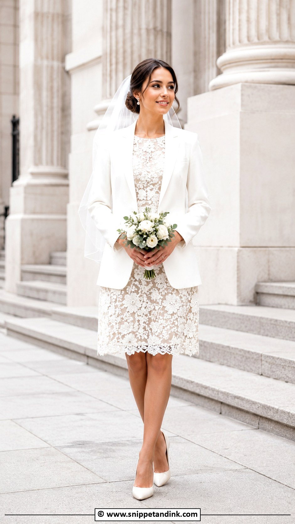 Floral Courthouse Wedding Dress - Snippet and Ink - 25 Wedding Dress with Flowers