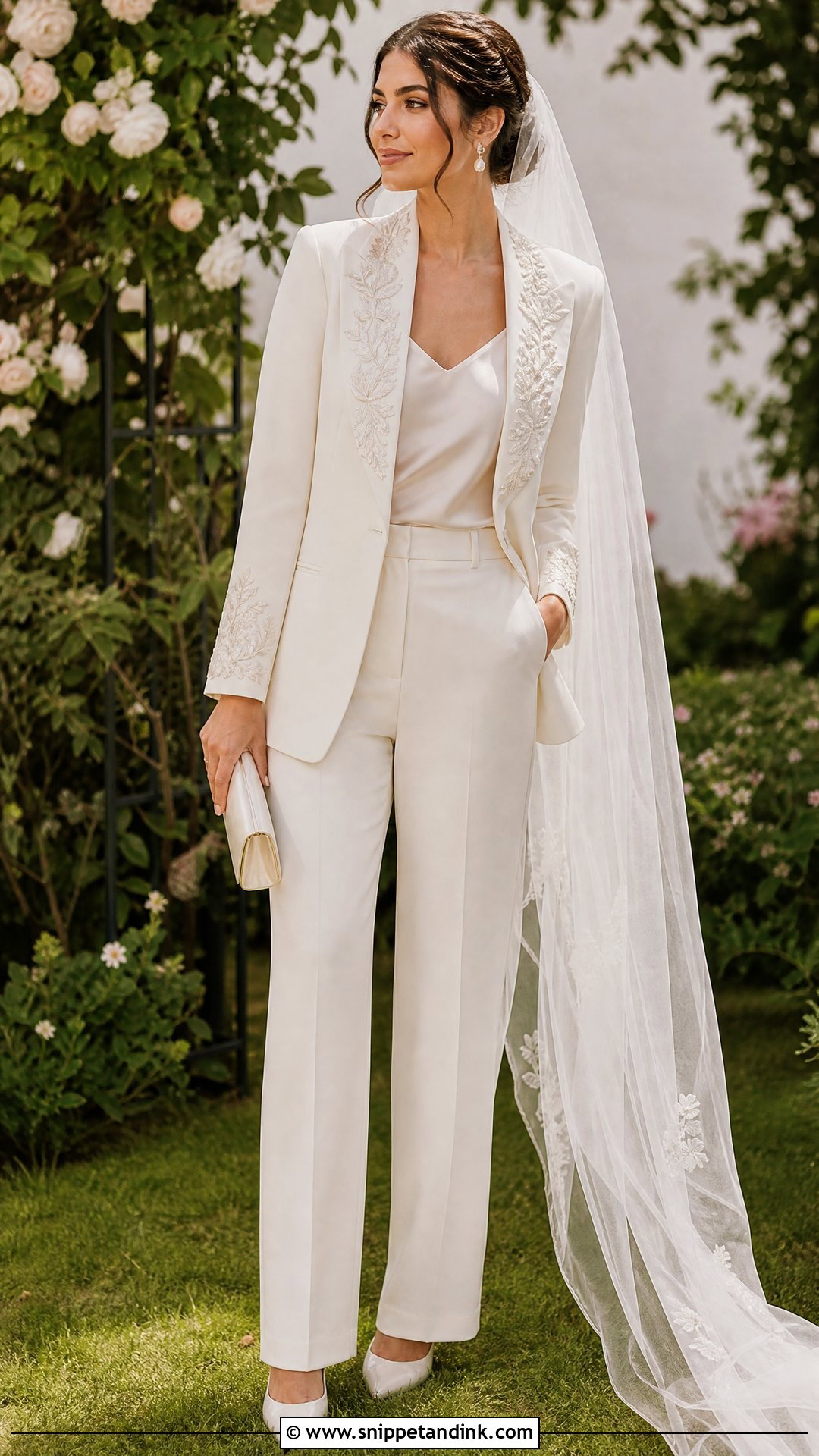 Floral Embroidered Marriage Suit - Snippet and Ink - 20 Suit for Marriage Ideas