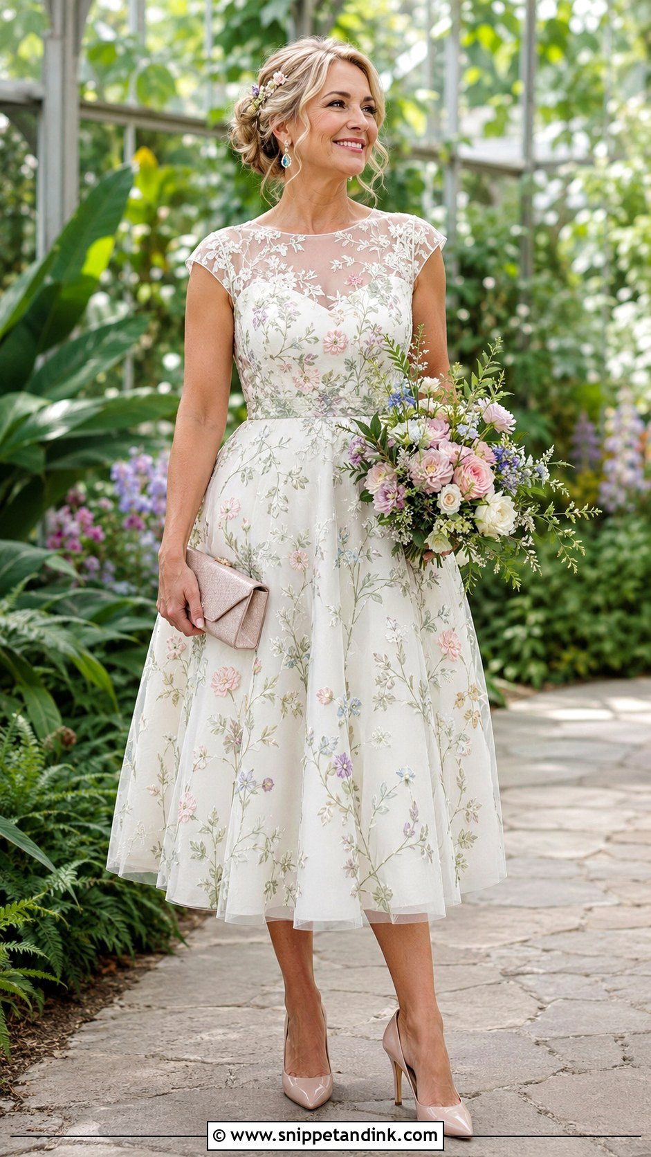 Floral Embroidered Second Wedding Dress - Snippet and Ink - 20 Second Marriage Wedding Dress Over 40 Ideas