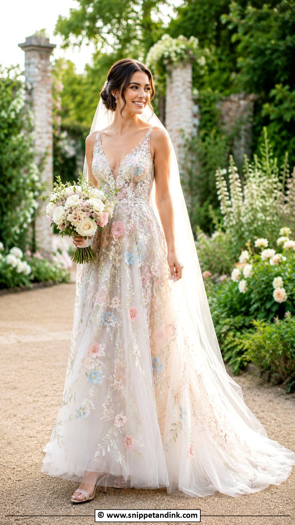 Floral Embroidered Wedding Dress - Snippet and Ink - 25 Unique Wedding Dresses Different