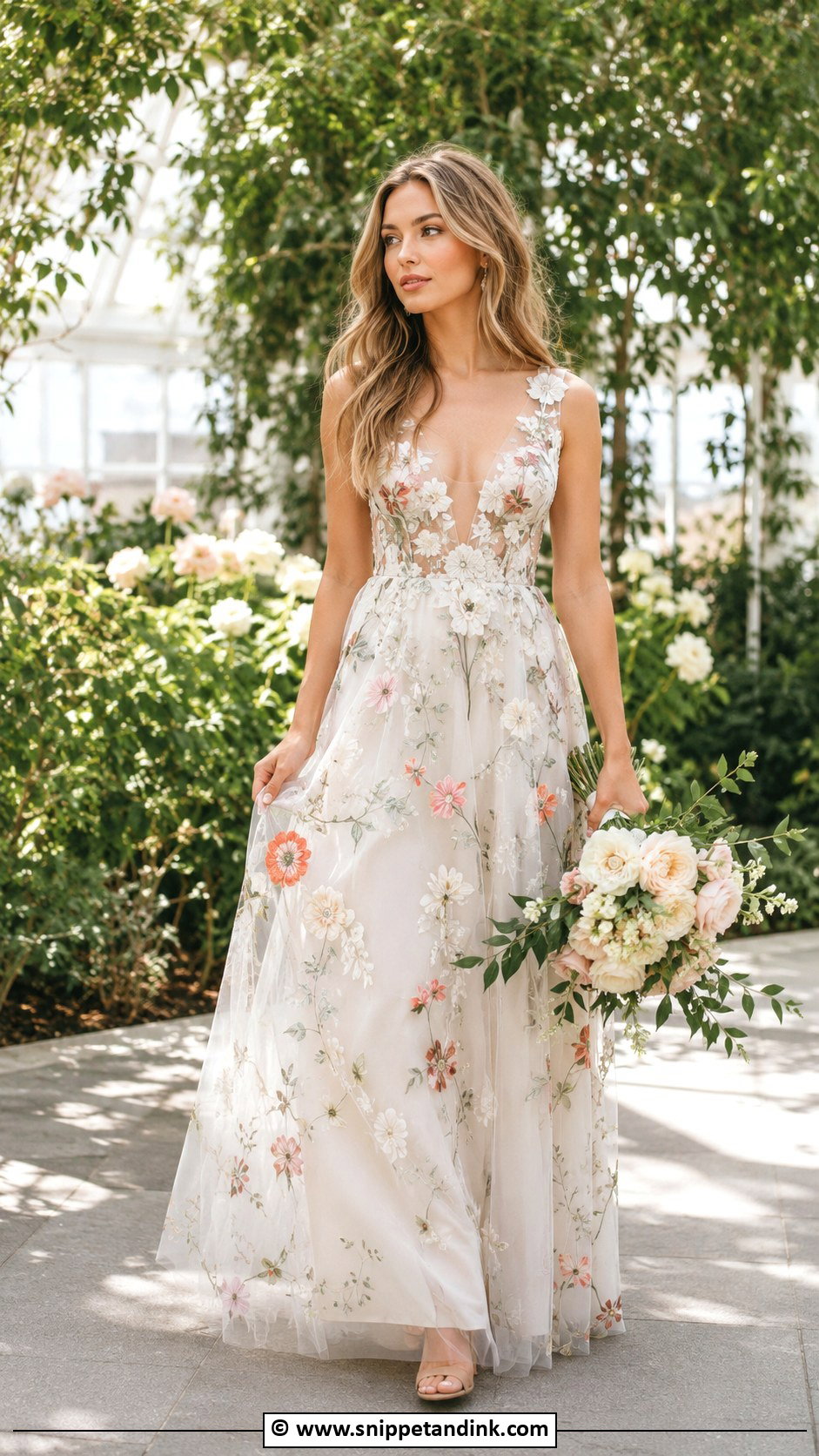 Floral Embroidered Wedding Dress - Snippet and Ink - 30 Unconventional Wedding Dress Ideas