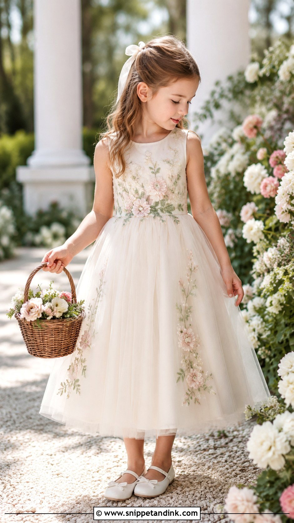 Floral Embroidered Wedding Dress - Snippet and Ink - 25 Wedding Dresses for Girls