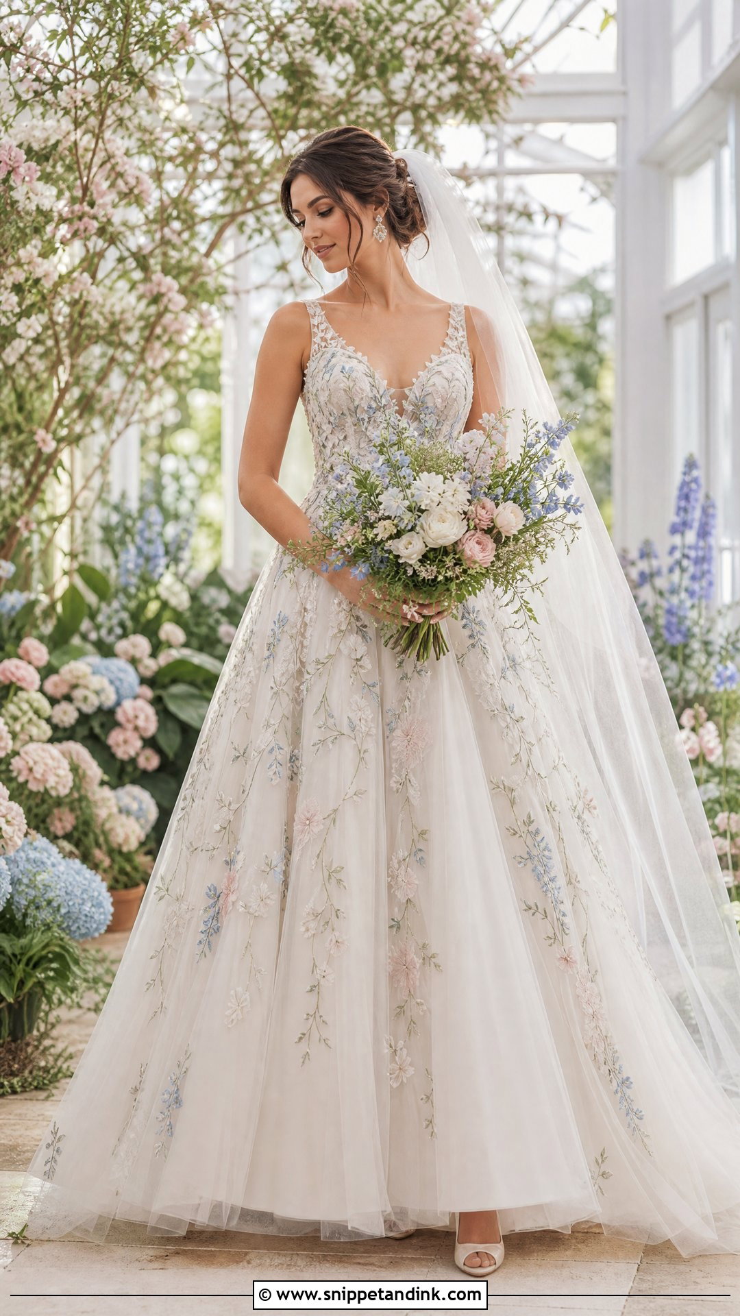 Floral Embroidered Wedding Dress - Snippet and Ink - 25 Luxurious Wedding Dress Ideas
