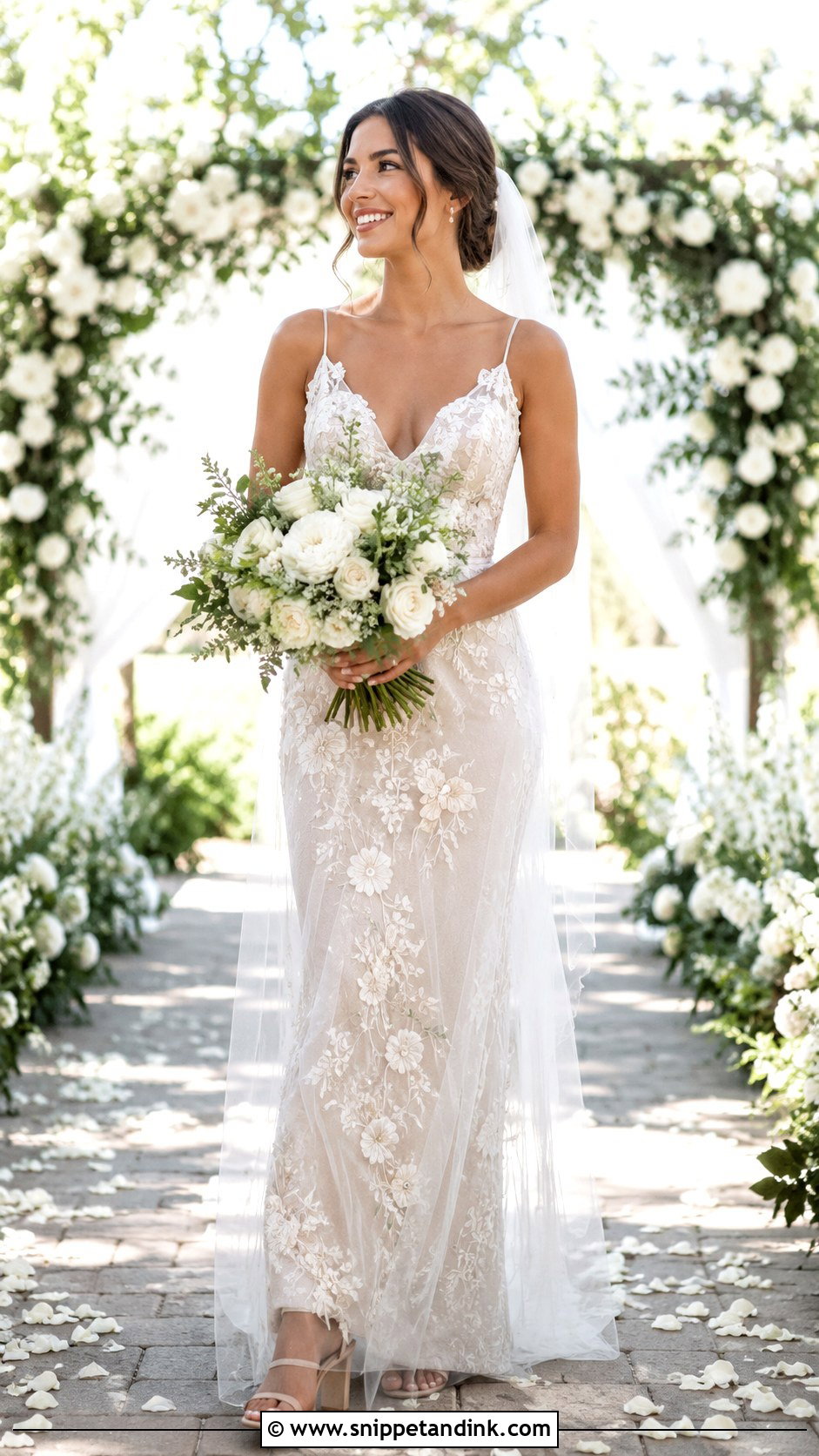 Floral Embroidered Wedding Dress - Snippet and Ink - 20 Natural Wedding Dress Ideas