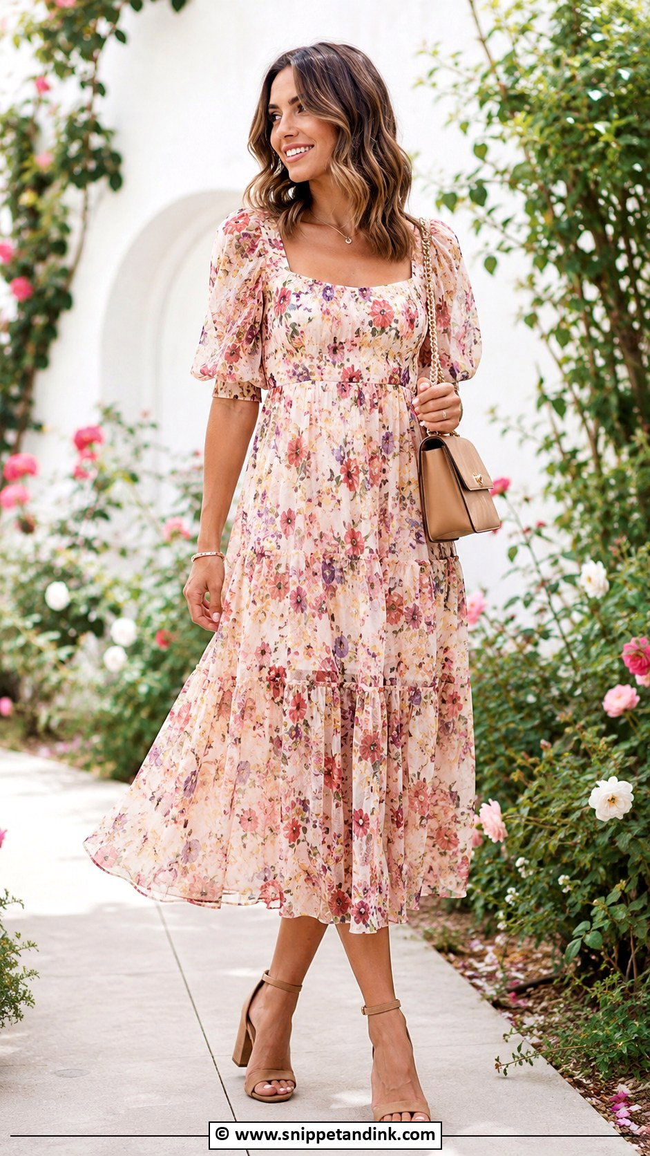 Floral Free Gown Outfit - Snippet and Ink - 30 Free Gown Ideas