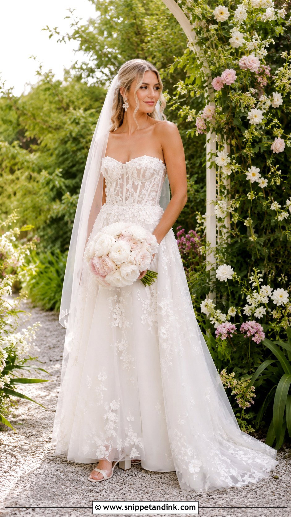 Floral Garden Evangeline Wedding Dress - Snippet and Ink - 20 Evangeline Wedding Dress Ideas