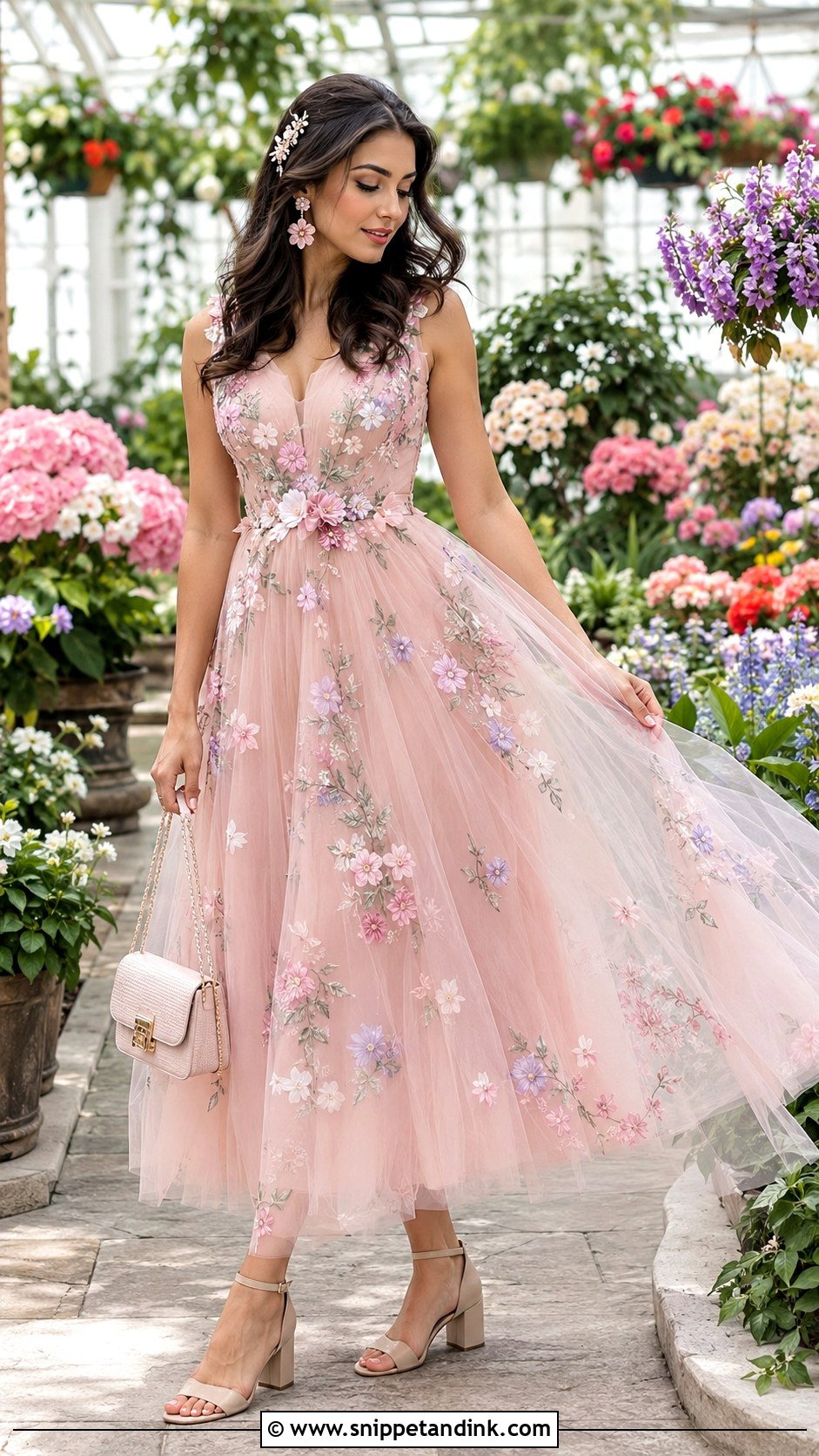 Floral Garden Fairy Gown - Snippet and Ink - 20 Fairy Tail Gown Ideas