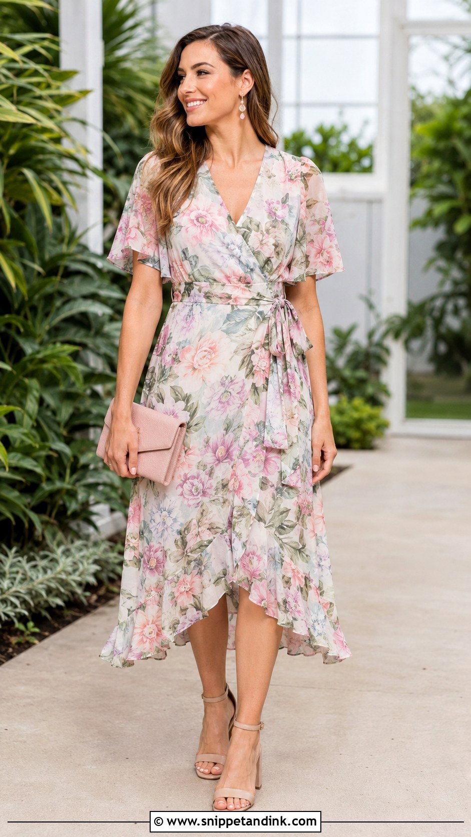 Floral Garden Vow Renewal Dress - Snippet and Ink - 20 10 Year Vow Renewal Dress Ideas