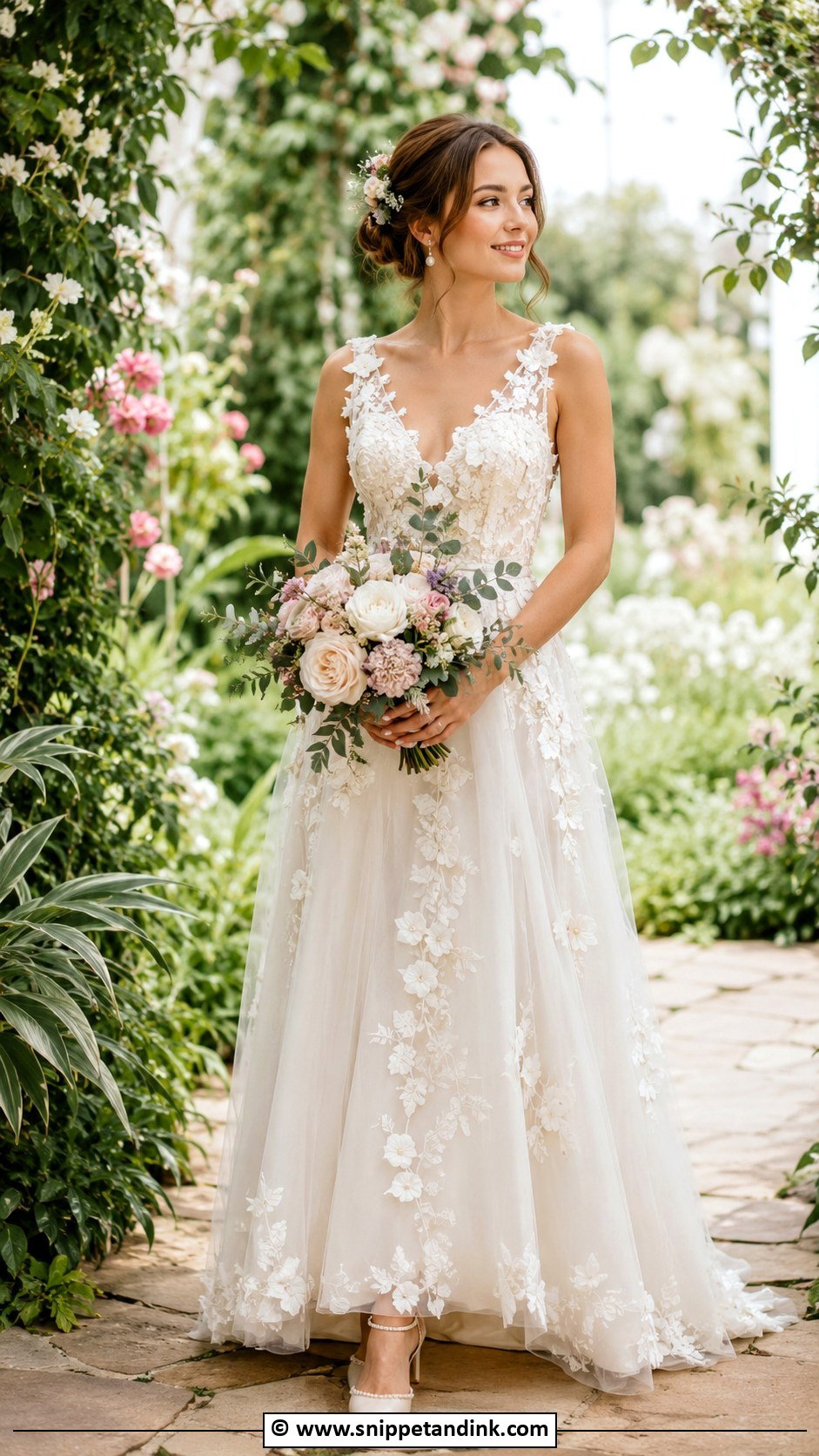 Floral Garden Wedding Dress - Snippet and Ink - 25 Wedding Dress with Flowers