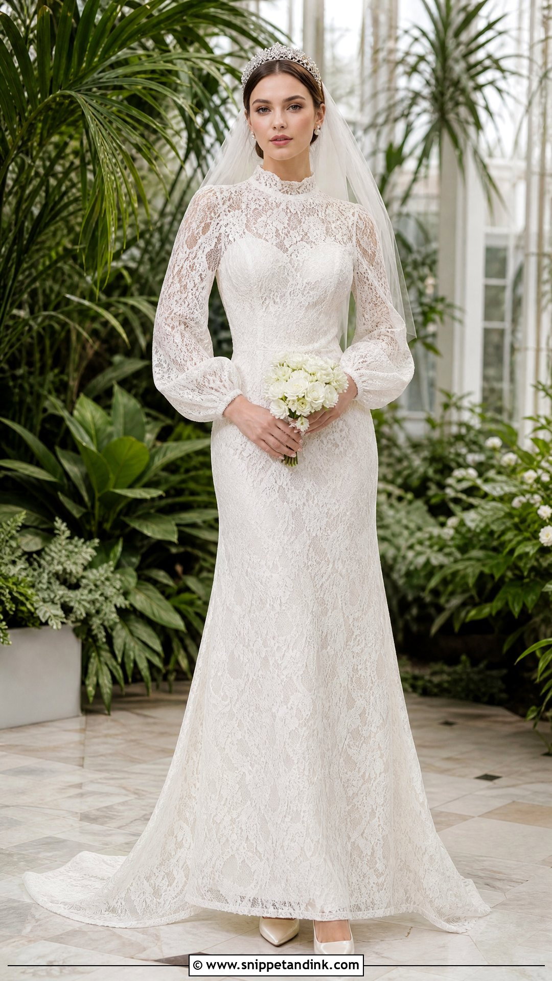 Floral Lace Priscilla Wedding Dress - Snippet and Ink - 20 Priscilla Wedding Dress Ideas