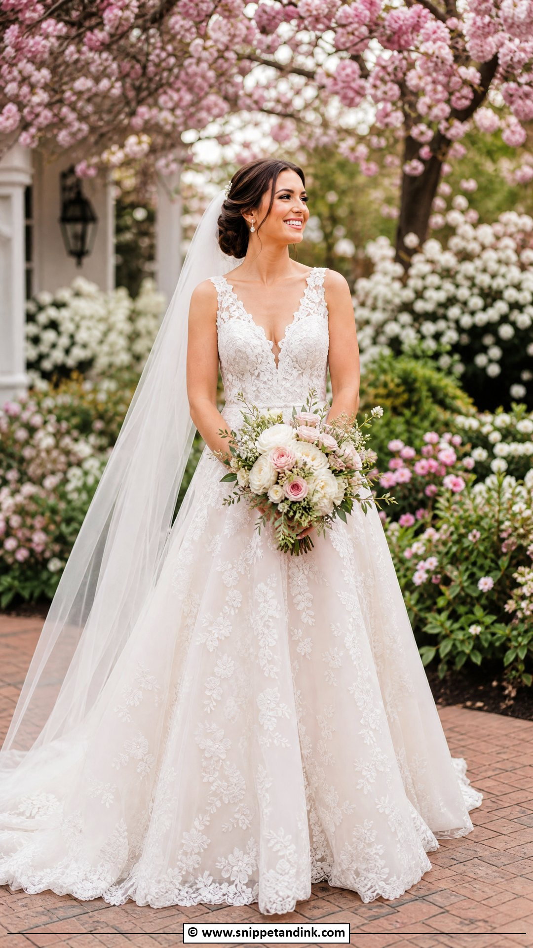 Floral Lace Wedding Dress - Snippet and Ink - 35 Classy Wedding Dress Ideas