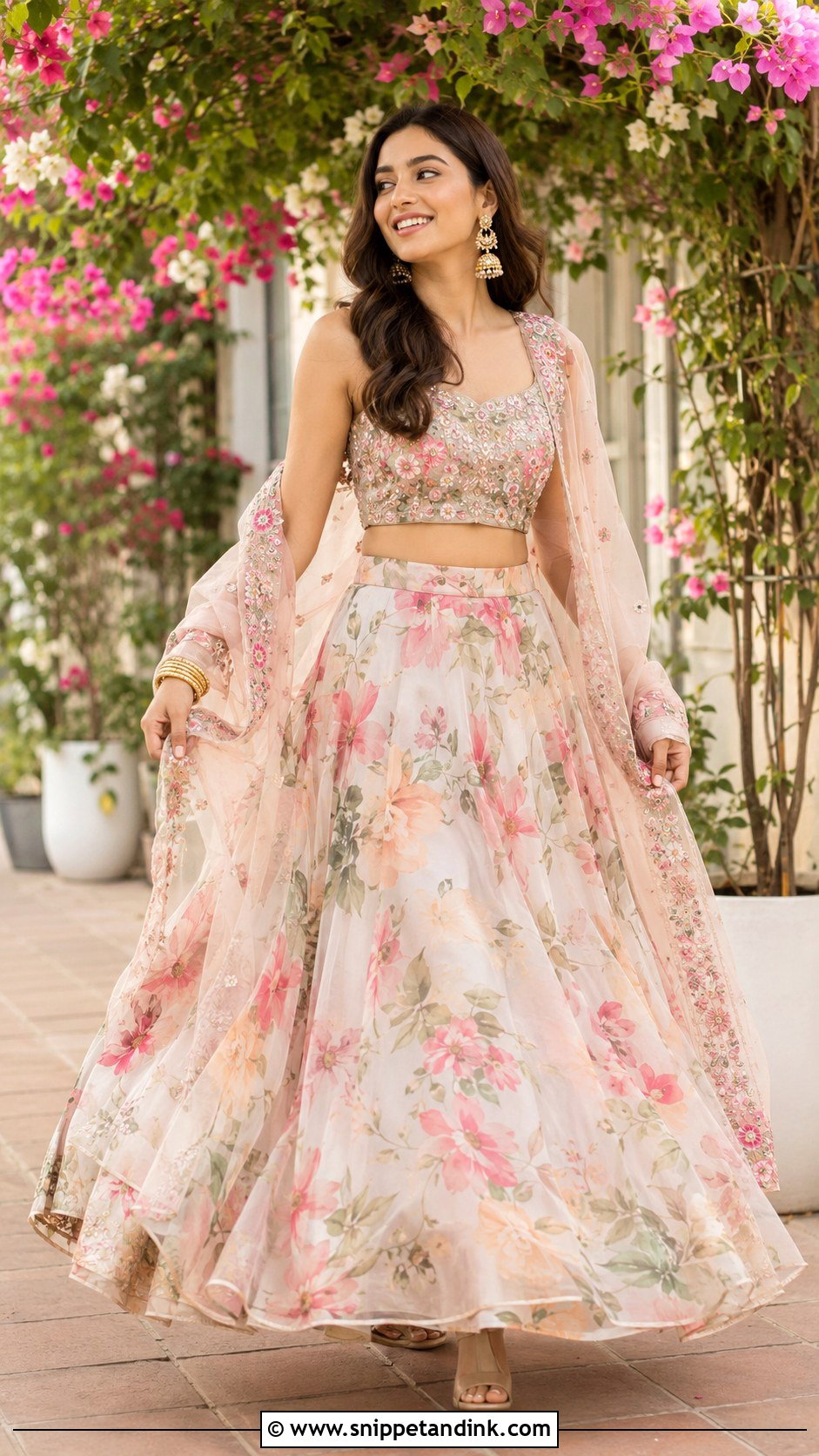 Floral Lehenga For Bride Sister - Snippet and Ink - 30 Dress for Bride Sister Ideas