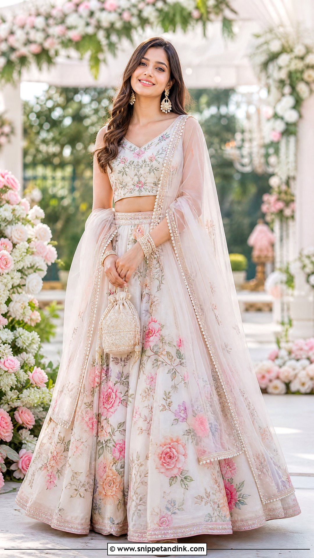 Floral Lehenga For Indian Wedding - Snippet and Ink - 25 Indian Wedding Dresses for Girls