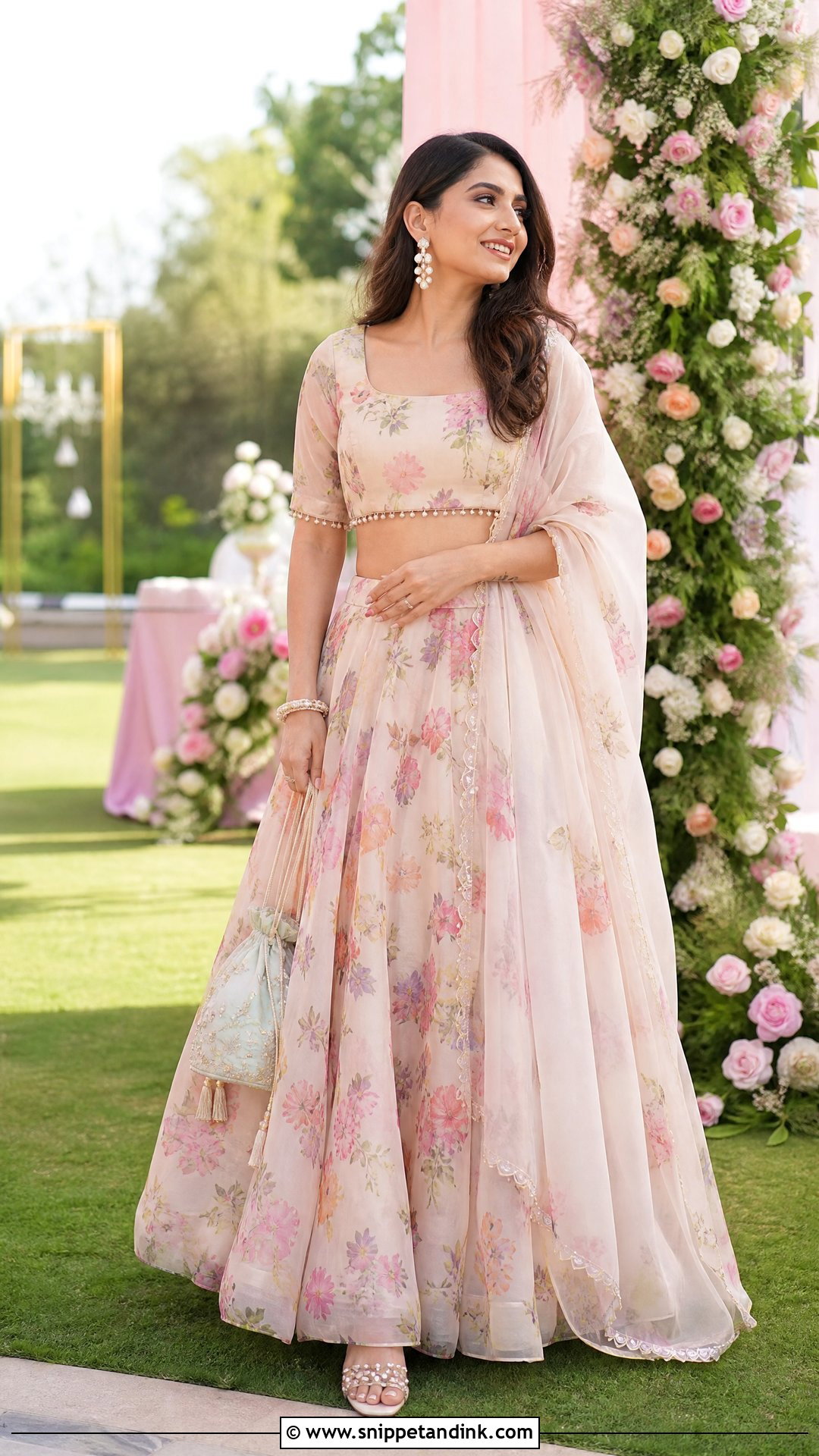 Floral Lehenga For Sister Wedding - Snippet and Ink - 25 Wedding Wear for Sister Ideas