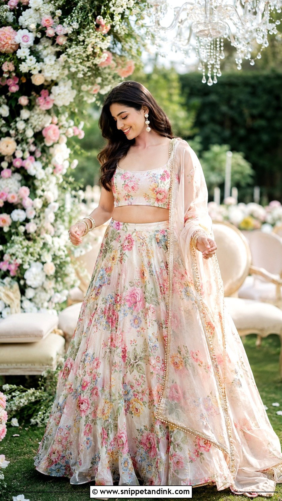 Floral Lehenga Wedding Outfit - Snippet and Ink - 25 New Indian Wedding Dress Ideas
