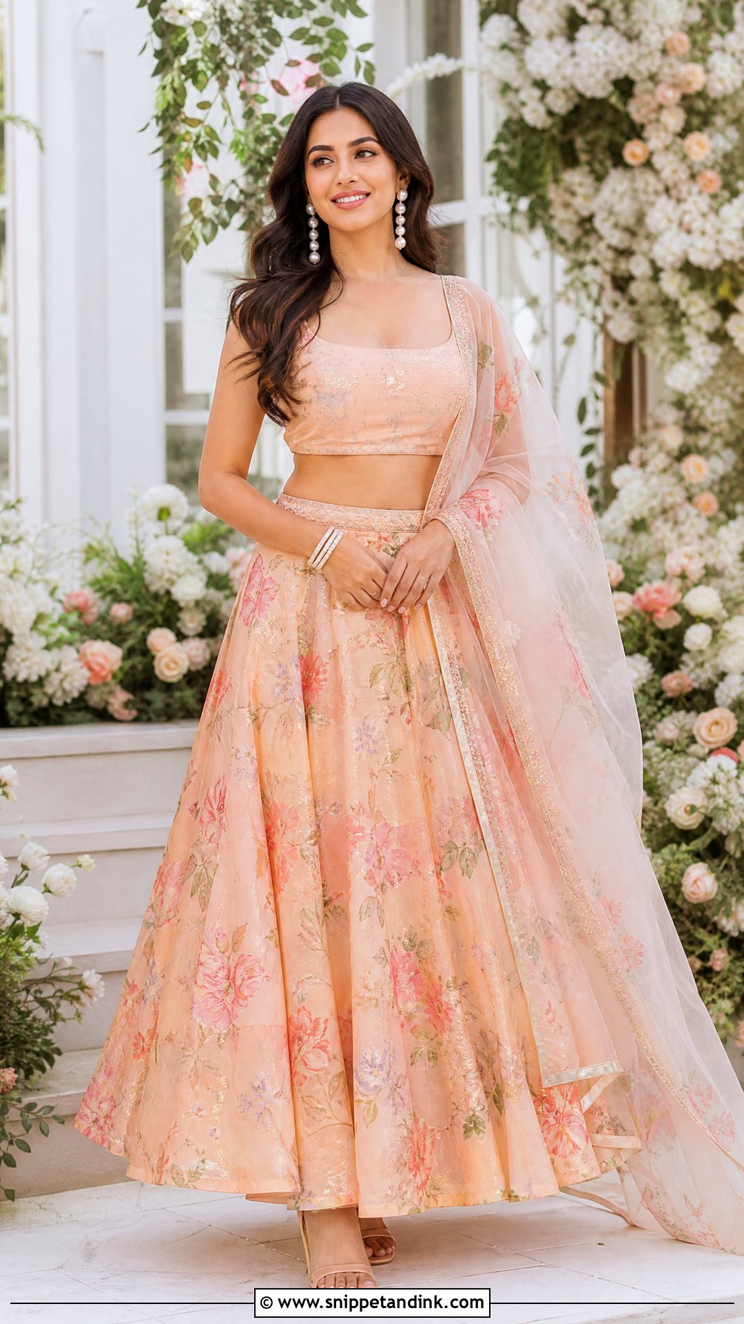 Floral Lehenga Wedding Outfit - Snippet and Ink - 25 Desi Wedding Clothes Ideas