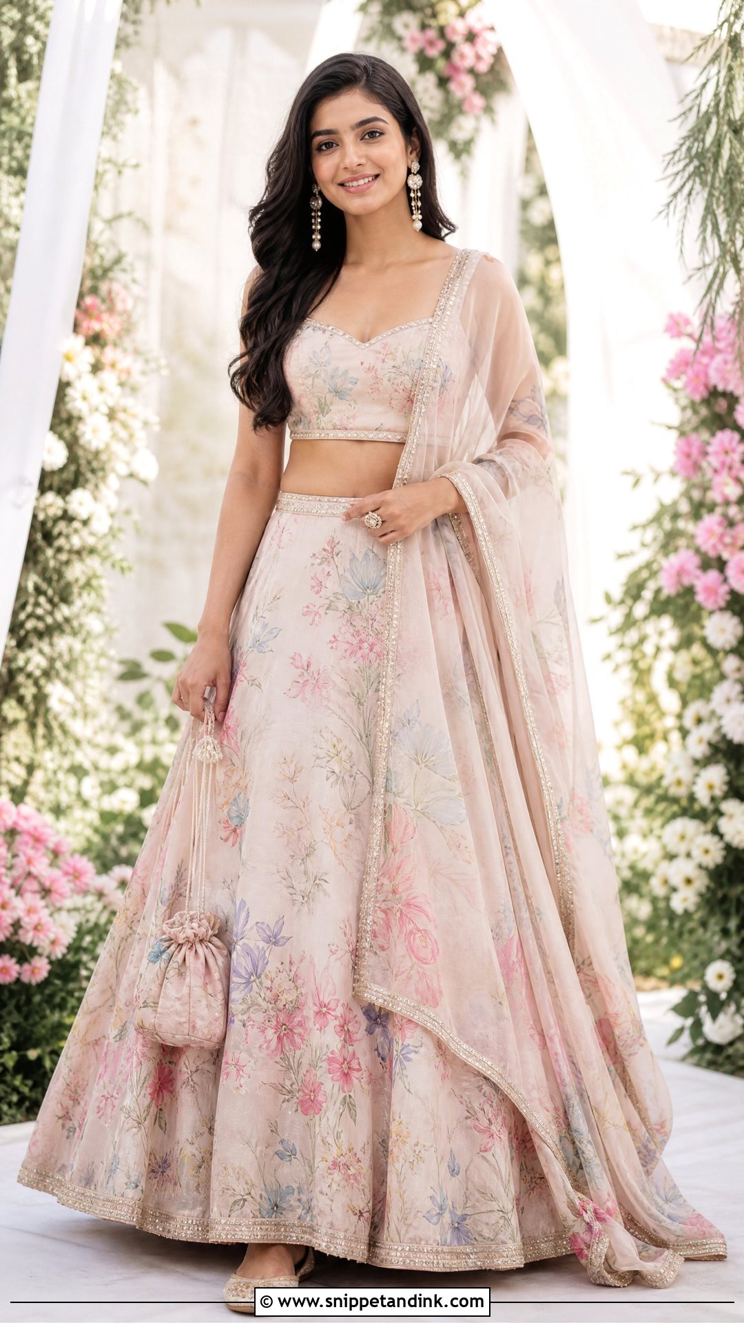 Floral Lehenga for Brother Marriage - Snippet and Ink - 25 Brother Marriage Dress for Sister Ideas