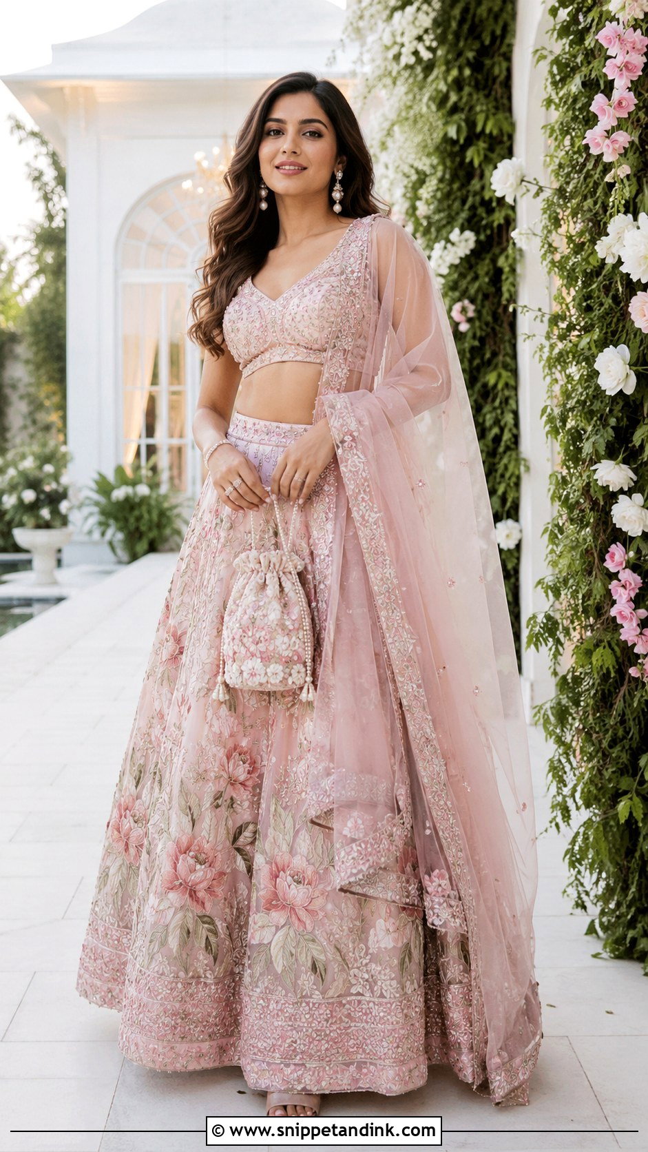 Floral Lehenga for Marriage Function - Snippet and Ink - 20 Dresses for Marriage Function