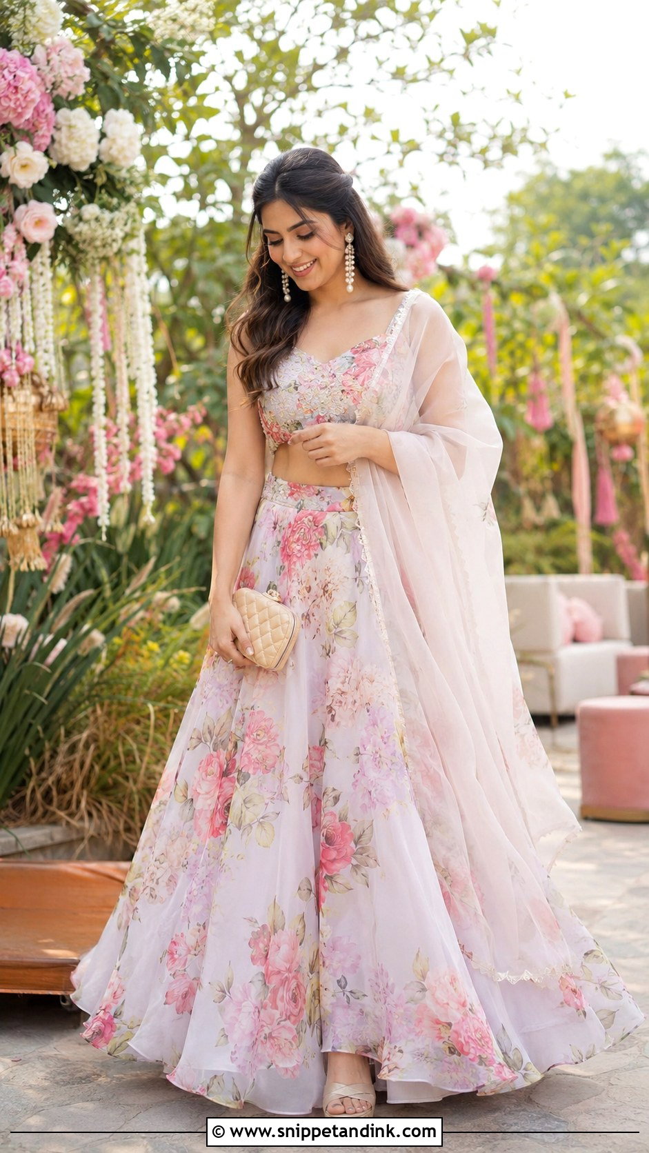 Floral Lehenga for Marriage Function - Snippet and Ink - 25 Marriage Function Dresses for Women