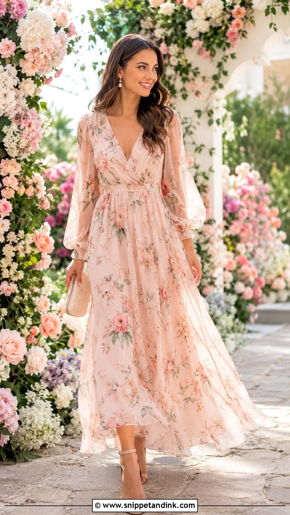 Floral Long Frock for Wedding - Snippet and Ink - 25 Long Frock Designs for Wedding
