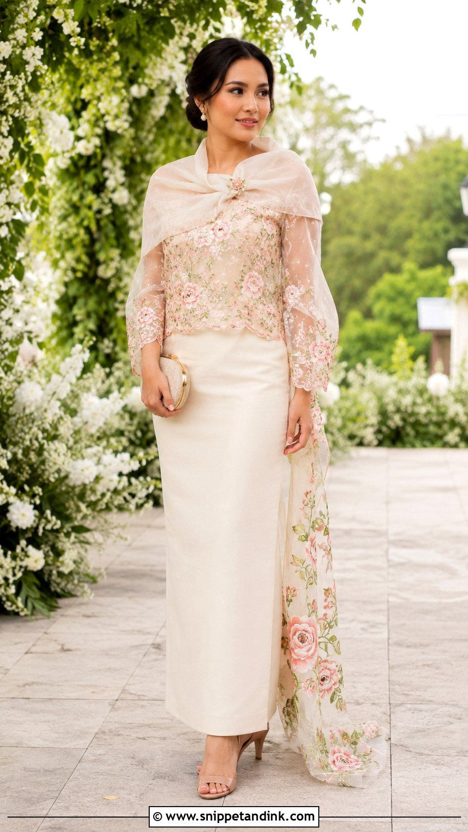 Floral Maria Clara Gown - Snippet and Ink - 25 Maria Clara Gown Ideas