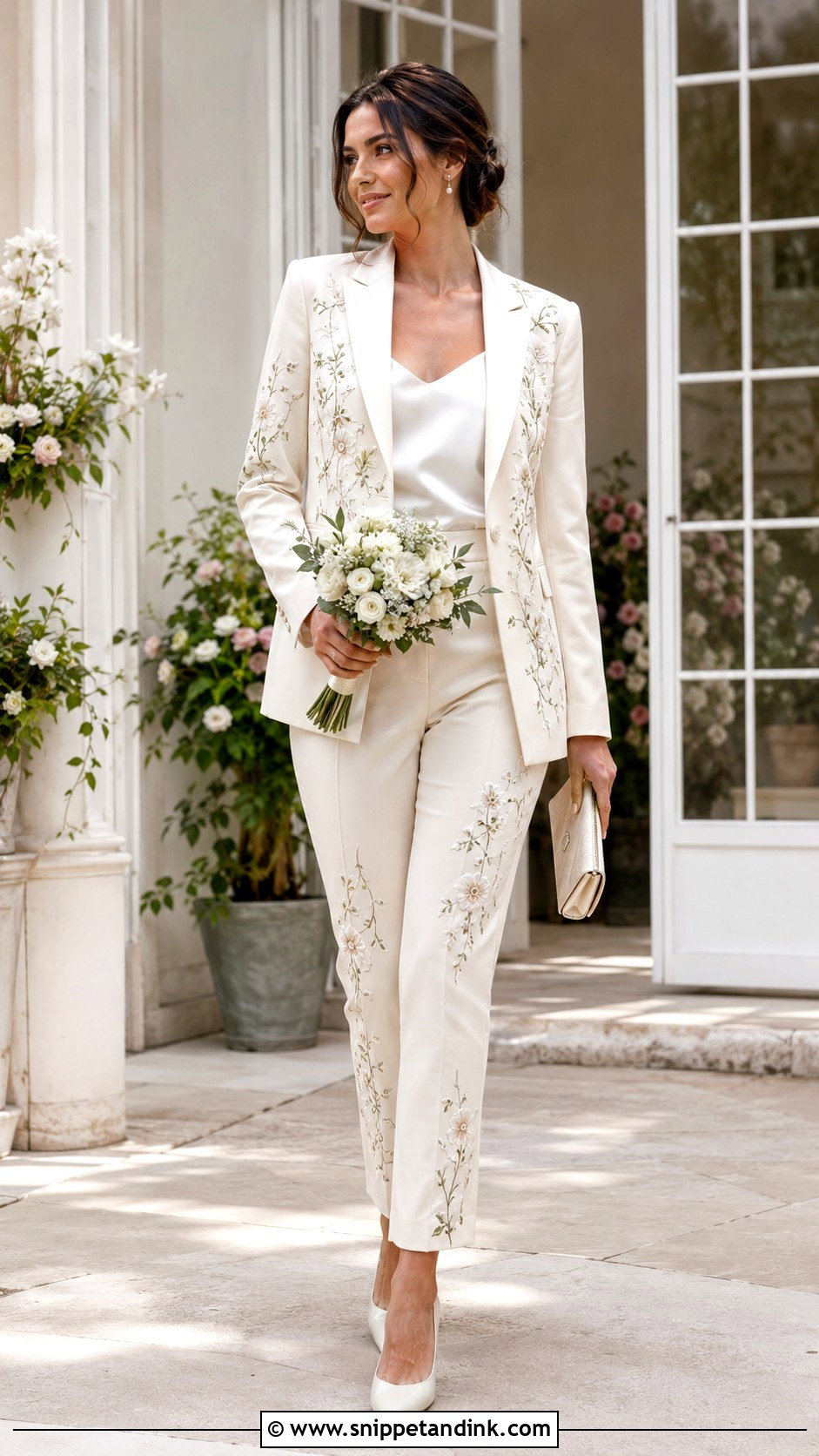 Floral Marriage Suit - Snippet and Ink - 20 Marriage Suits Women