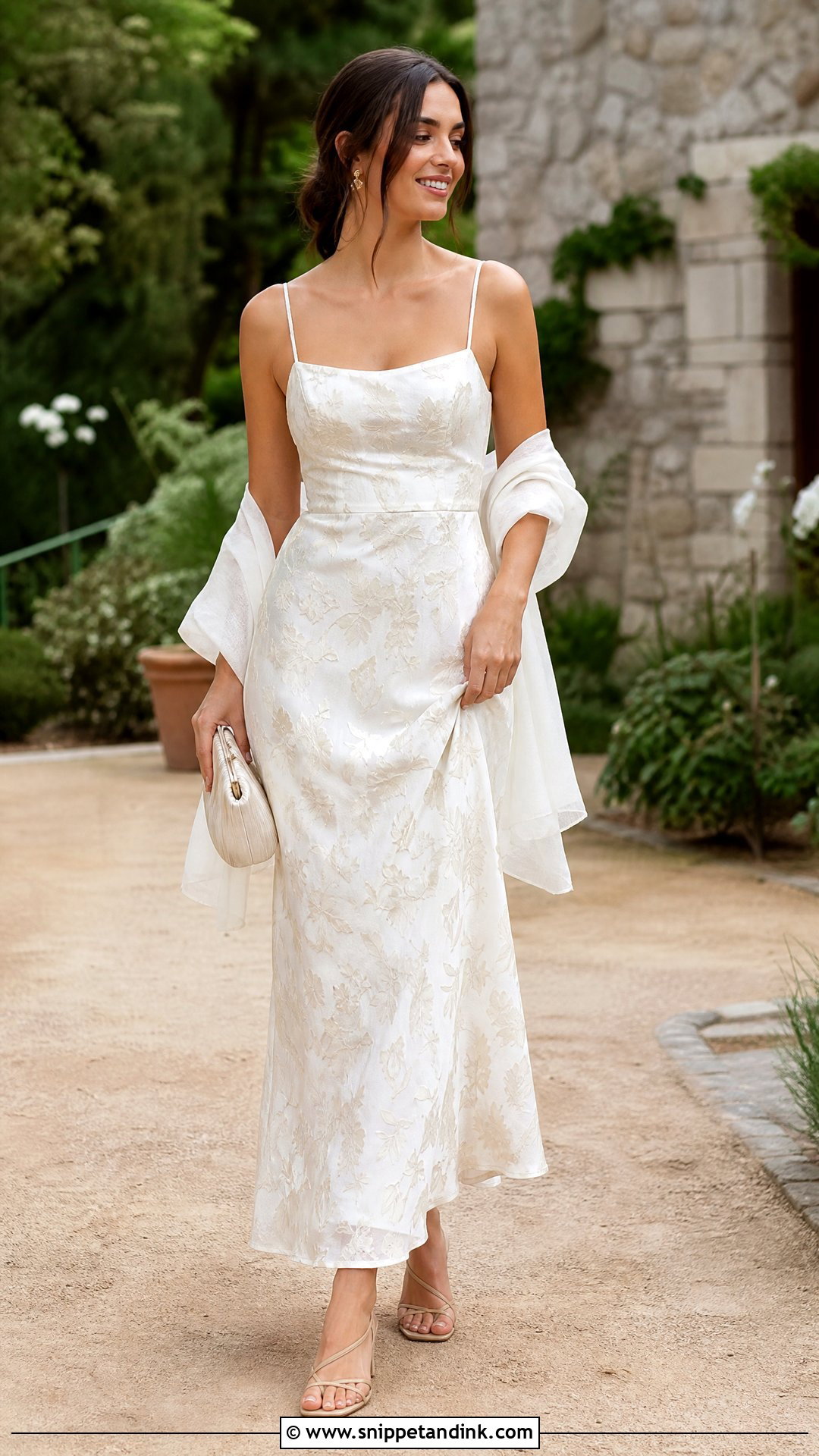 Floral Maxi Dress Bride Outfit - Snippet and Ink - 20 Outfit for Bride Ideas