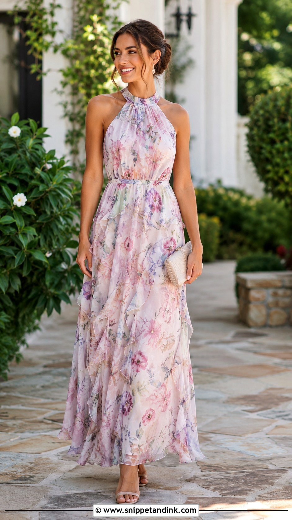 Floral Maxi Dress For Sister Wedding - Snippet and Ink - 25 Sister Wedding Dress Ideas